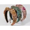 Buy cheap Baroque palace luxurious colorful diamond flower hair hoop headbands ladies ball gorgeous logo picture hair accessories from wholesalers