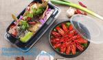 Plastic Food Container Lunch Box With 5 cells Compartments 304 Stainless Steel