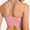 Buy cheap Sexy Thin Strap Yoga Sports Bras Women Running Tops Built In Removable Pads from wholesalers