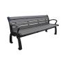 Buy cheap Recycled Plastic Slats Outdoor Garden Wooden Bench With Sandblasted Powder Coated from wholesalers