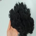 Recycled Black PP Fiber 3D*76mm Polypropylene Staple Fiber For Non-Woven