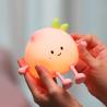 Buy cheap 2024 New Creative Peach Shape Night Lamp Soft Silicone 7 Color Changing Eye Care Night Light For Children Gifts Desk Lamp from wholesalers