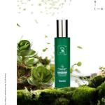 Luxury 100ml Glass Lotion Set Cylindrical Frosted Green For Personal Care