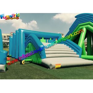 Buy cheap PVC Tarpaulin Inflatables Obstacle Course , Inflatable Running Obstacles from wholesalers