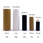 Custom Recycle Black Deodorant Containers Packaging Paper Tubes For Cream