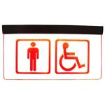 Green LED edgelit acrylic sign 8mm engraved colorful hanging