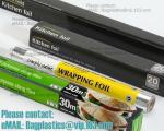Eco Friendly Household 11micron Hamburger Wrapping Aluminium Foil Roll For Food