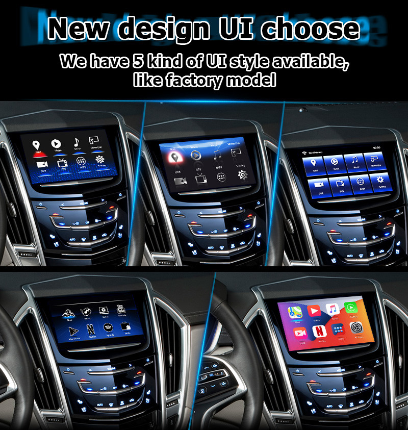 Cadillac SRX CUE carplay android auto interface Car Multimedia Navigation System