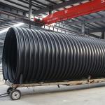 DN1000mm SN12.5 Double Wall Perforated Drain Pipe , HDPE Corrugated Plastic Pipe