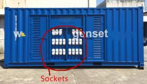 China Cummins Engine Reefer Container Genset Power Pack With Receptacles on sale