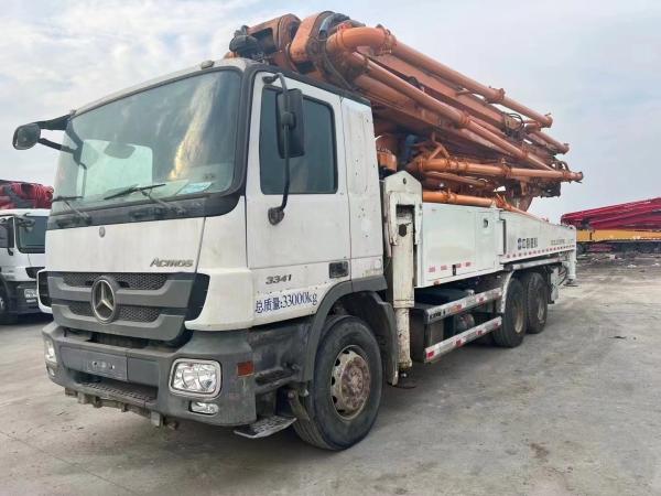 Buy cheap Zoomlion Special Activity 49 Meters Pump Car Sold Mercedes Chassis Septic Pump Truck from wholesalers