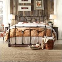Buy cheap Sturdy King Size Metal Bed , Iron Bed Frame King Heavy Duty Reinforce Frame product