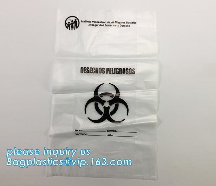 Asbestos Removal, disposable plastic yellow poly asbestos warning printed burial bags, Asbestos clear plastic packing ju