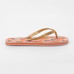 Indoor Waterproof Rainbow Thick Strap Flip Flop With EVA Sole