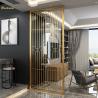 Buy cheap Golden Hairline Color Stainless Steel Screen Decoration Room Divider from wholesalers