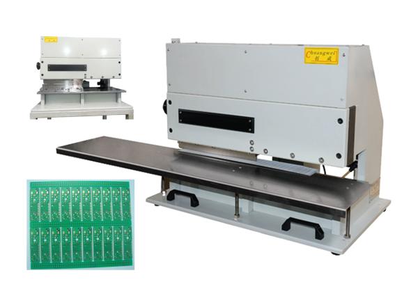 Buy cheap SKH-9 steel 3.0mm Thick Motorized Pneumatic Pcb V Cutter Protect Hand from wholesalers