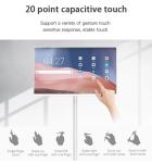 32Inch Touch Screen Stand Mobile Display Portable TV Tablet With Wheels