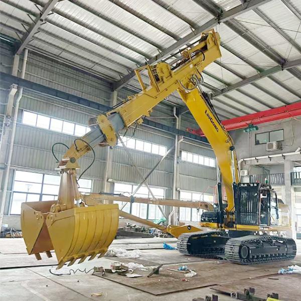 Buy cheap Telescopic Excavator with Clamshell Bucket Telescopic Boom for cat hitachi komatsu from wholesalers