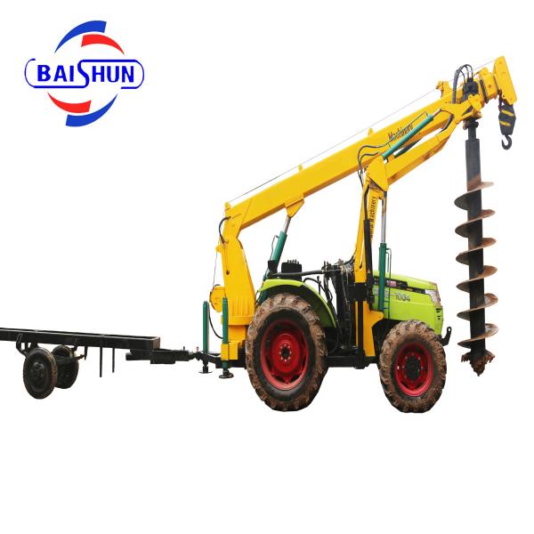 Buy cheap Labor Saving Earth Auger Drilling Machine for Power Pole Erection from wholesalers