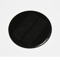 Buy cheap Small Size Photovoltaic Solar Panels PET 1W 2W 3W Black Round Shape product