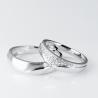 Buy cheap White Mirror Polishing Color Contracted Jewellery Couple Rings from wholesalers