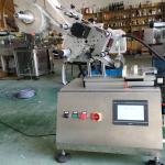 PLC Flat Jar Sticker Semi Automatic Labelling Machine For Square Bottle