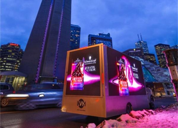 Buy cheap Canada Truck Mobile Outdoor Advertising LED Display 6x3m 6000nits Brightniess from wholesalers