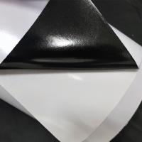 Buy cheap Waterproof Self Adhesive Gloss Vinyl Black Permanent 120G Inkjet Film Roll product