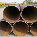 28 Inch Large Diameter Lsaw Steel Tube , ASTM A252 Piling Steel Pipe