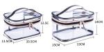 PVC Mini Plastic Cosmetic Bags , Cosmetic Tote Bags Printed Promotional