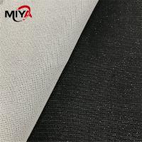 Buy cheap White 100 Percent Polyester 40gsm Tricot Fusible Interlining product