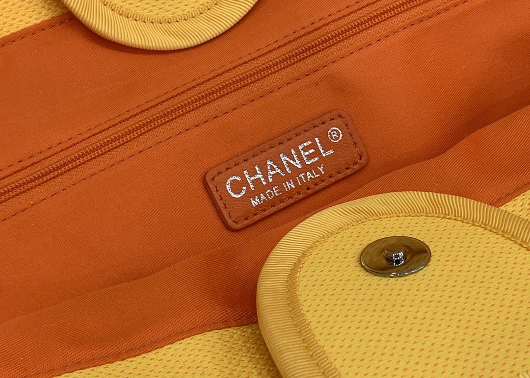 Yellow Beach Denim Luxury Canvas Bag For Travel Shopping