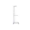 Buy cheap Movable Metal Coat Hanger Stand 4 Turnable Hanging Pole Bottom Storage Shoes Rack from wholesalers