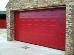 Vertical Roll Up Insulated Workshop Dock Doors Overhead Steel Metal 12 Feet
