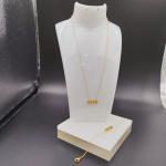 New Arrival Trendy High Polish Newest Gold Color Stainless Steel Earring