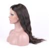 Buy cheap Natural Hairline Natural Color Natural Straight Brzilian Human Hair Full Lace wigs from wholesalers