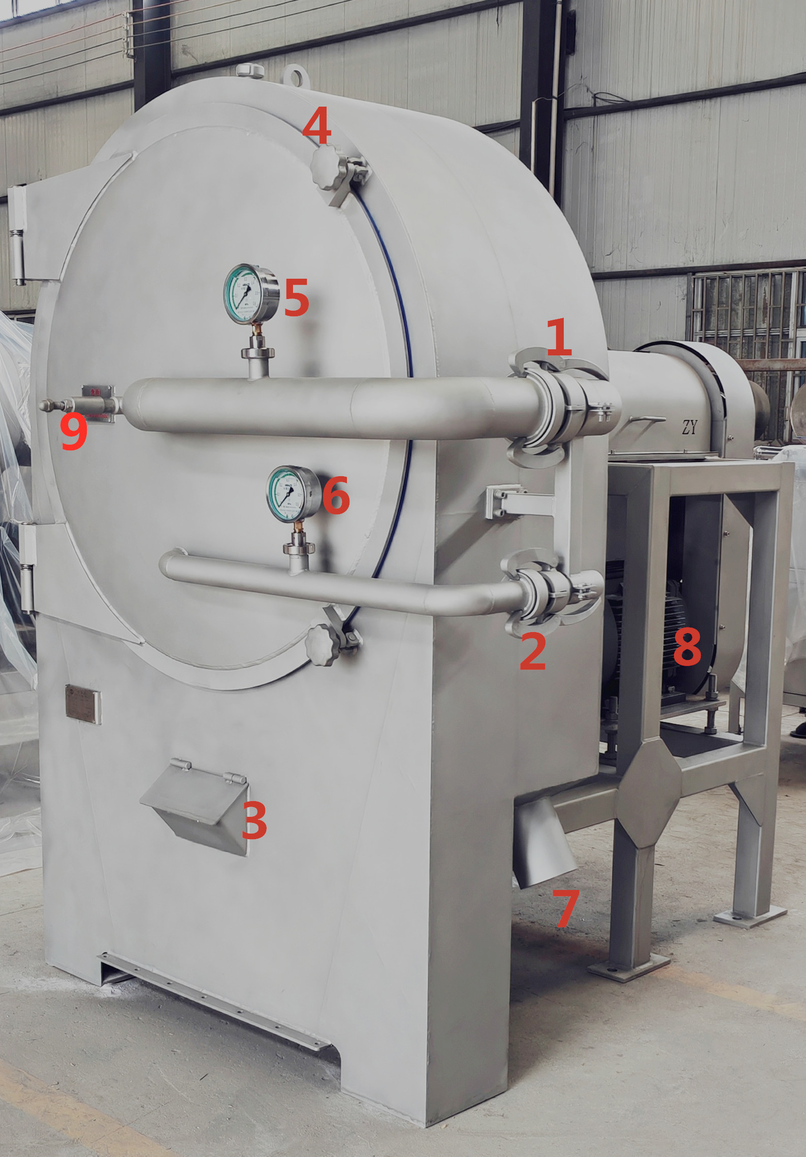 Refining Tapioca Starch Machine 45kw Centrifugal Sieving White Color