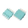 Buy cheap OM3 OM4 LC Quad Fiber Optic Adapter for Fiber Patch Cord , Blue / Beige / Aqua from wholesalers