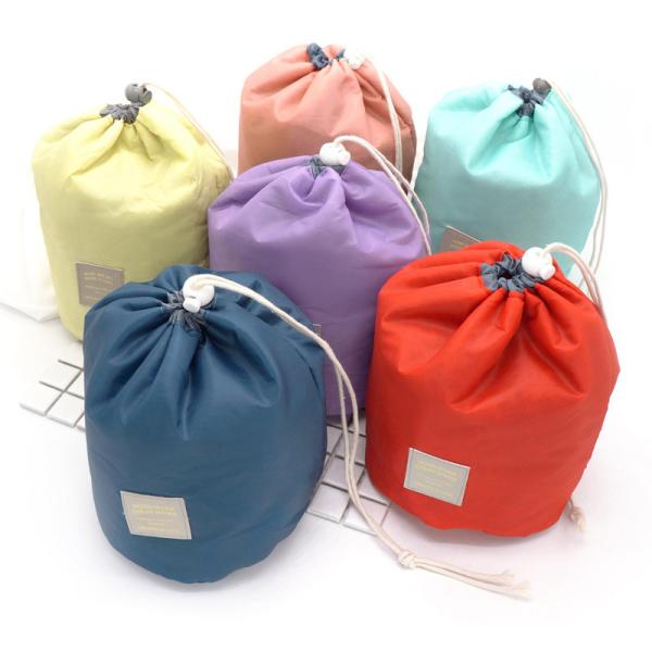 Buy cheap Round Drawstring Polyester Cosmetic Bag For Travel from wholesalers