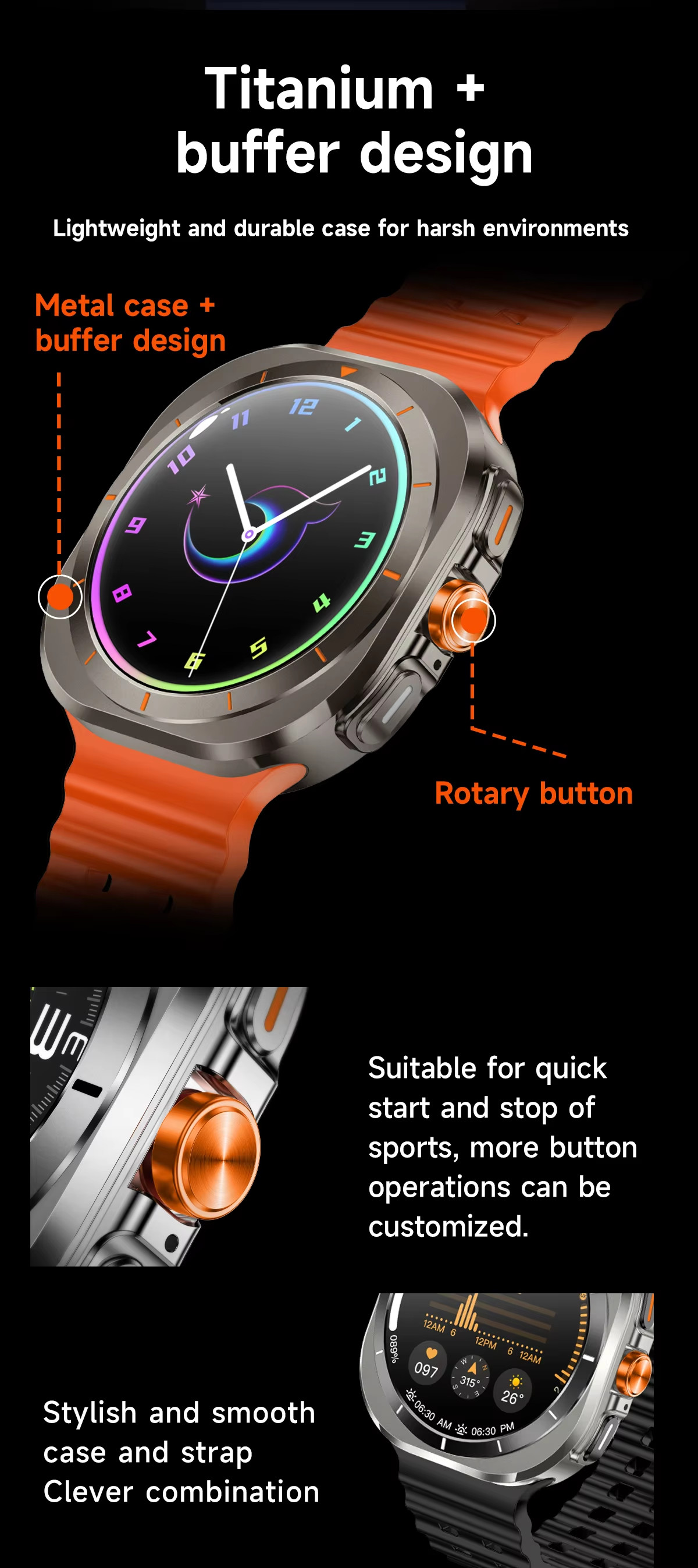 Outdoor Sport Z7 Ultra Smart Watch Men 1.46inch Large Screen Health Monitoring Fitness