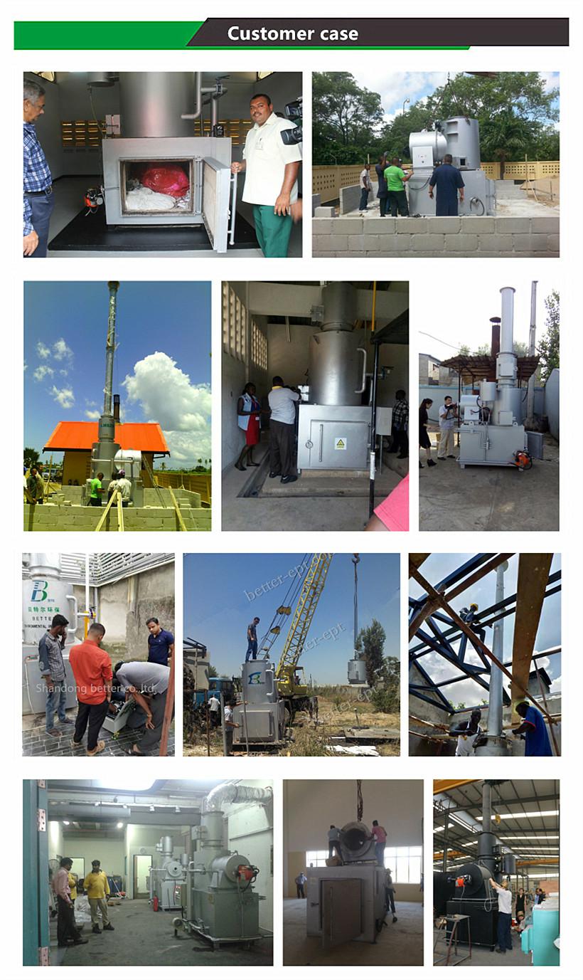 Secondary Combustion Chamber High Temperature Treatment Hospital Waste Incinerator 1