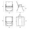 Buy cheap Load 120kg Comfortable Camping Chairs Mesh Material 67*54*35cm Fold Up Camping Chairs from wholesalers