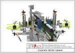 Cosmetic Bottle Labeling Machine Wrap Around 1500 Mm