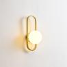 Buy cheap Nordic Led Glass Ball Wall Light Sconces Wrought Iron Wall Lamp（WH-OR-121) from wholesalers