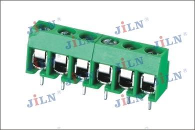 Buy cheap Brass PA66 M2.5 JL126 PCB Terminal Connector 20AWG Green 5.00mm Pitch from wholesalers