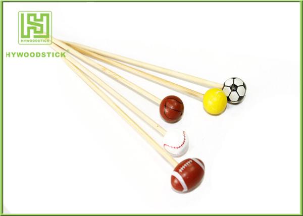 Buy cheap Football Shape Decorative Food Toothpicks Fruit On Cocktail Sticks Natural Color from wholesalers