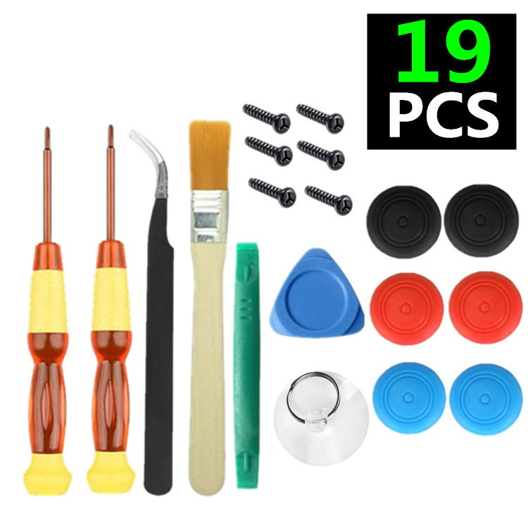 34 in 1 Replacement Thumb Stick Repair Kit for Nintendo Switch 3D Joystick Analog Sticks NS Lite Controller Repair Tool