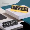 Buy cheap AaL-49-17 S Aluminum Alloy Retail Price Display Tags Simple And Elegant Price Display Boards from wholesalers
