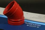 Thickness 3mm Grooved Pipe Fittings Grooved 90 Elbow For Industrial