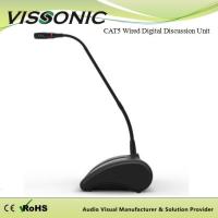 Buy cheap Full Digital Audio Conference Microphone Vissonic Conference System Cat5 Wired product